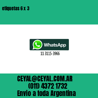 etiquetas 6 x 3