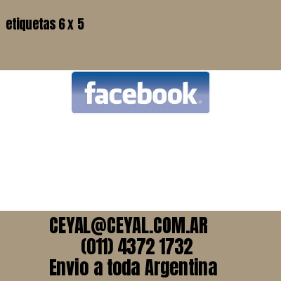 etiquetas 6 x 5