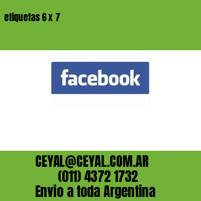 etiquetas 6 x 7