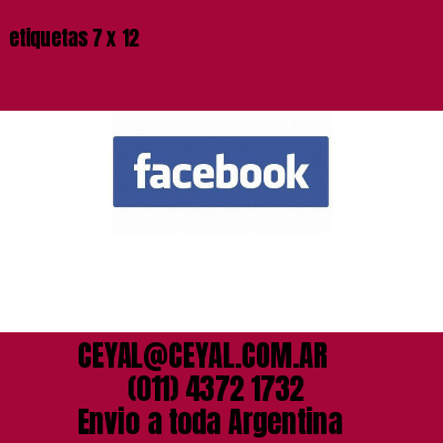 etiquetas 7 x 12