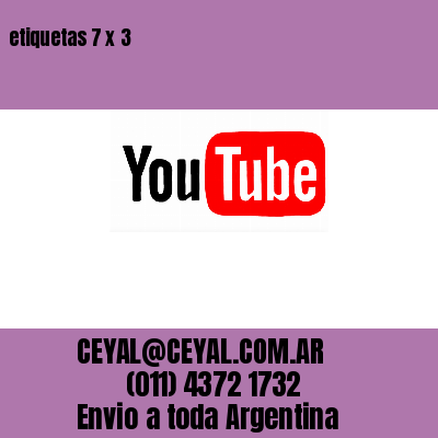 etiquetas 7 x 3