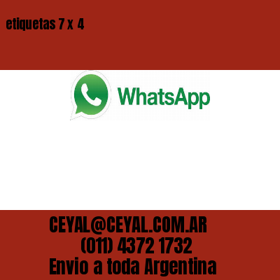etiquetas 7 x 4