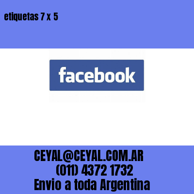 etiquetas 7 x 5