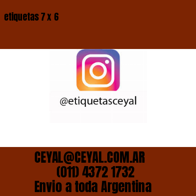 etiquetas 7 x 6