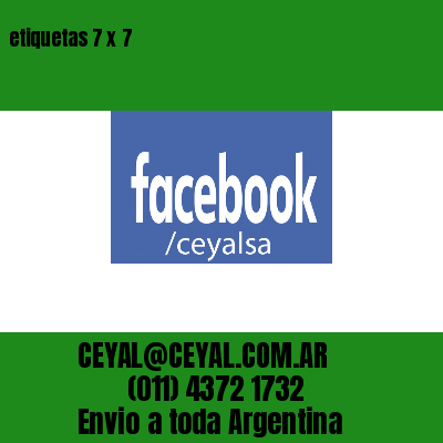 etiquetas 7 x 7