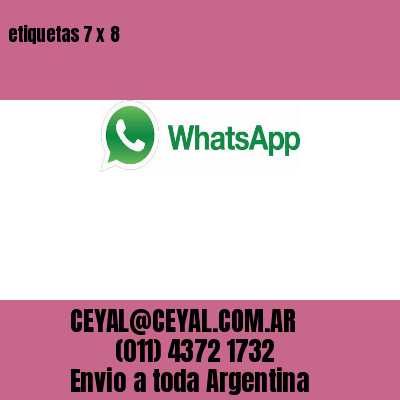 etiquetas 7 x 8
