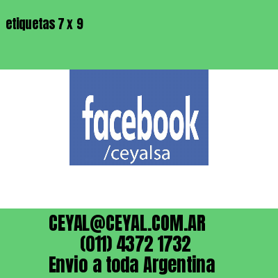 etiquetas 7 x 9