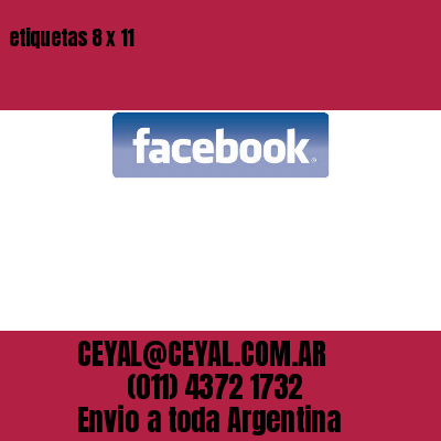 etiquetas 8 x 11