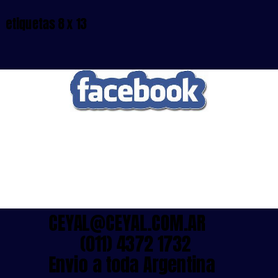 etiquetas 8 x 13