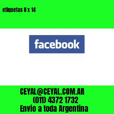 etiquetas 8 x 14