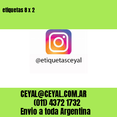 etiquetas 8 x 2