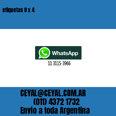 etiquetas 8 x 4