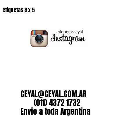 etiquetas 8 x 5