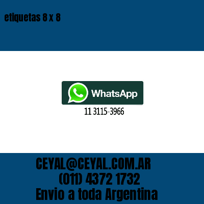 etiquetas 8 x 8
