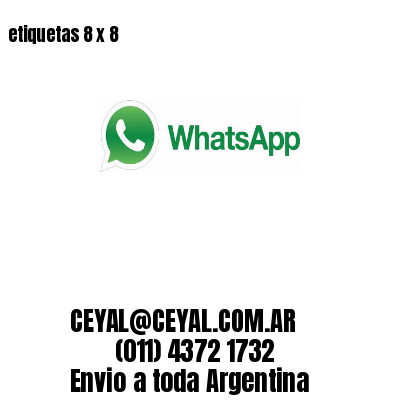etiquetas 8 x 8
