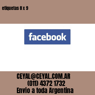 etiquetas 8 x 9