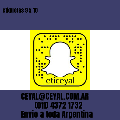 etiquetas 9 x 10