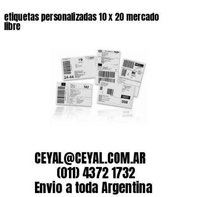 etiquetas personalizadas 10 x 20 mercado libre