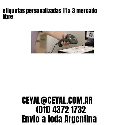 etiquetas personalizadas 11 x 3 mercado libre