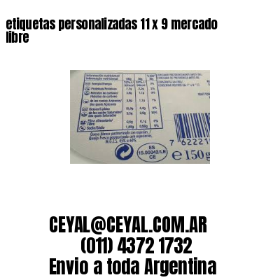 etiquetas personalizadas 11 x 9 mercado libre