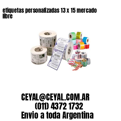etiquetas personalizadas 13 x 15 mercado libre