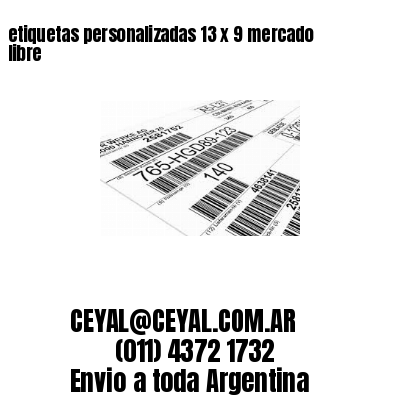 etiquetas personalizadas 13 x 9 mercado libre