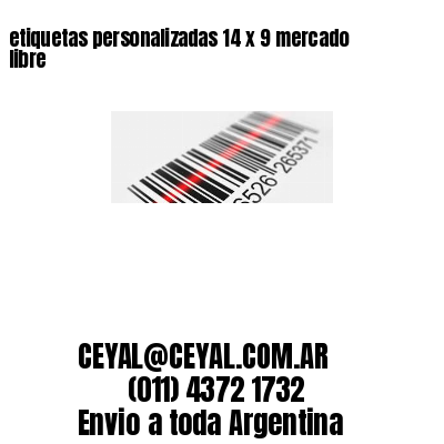 etiquetas personalizadas 14 x 9 mercado libre