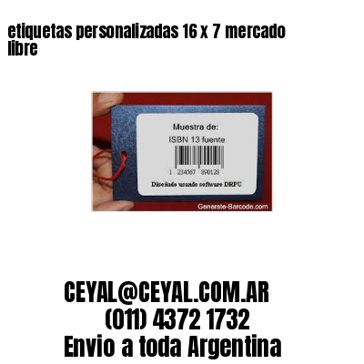 etiquetas personalizadas 16 x 7 mercado libre