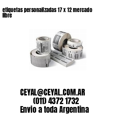 etiquetas personalizadas 17 x 12 mercado libre