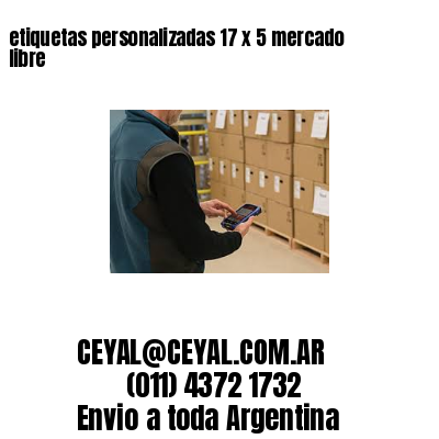etiquetas personalizadas 17 x 5 mercado libre