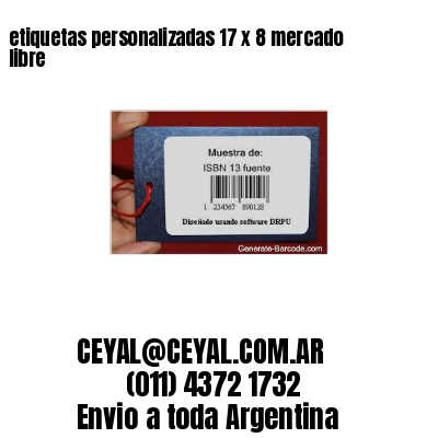 etiquetas personalizadas 17 x 8 mercado libre