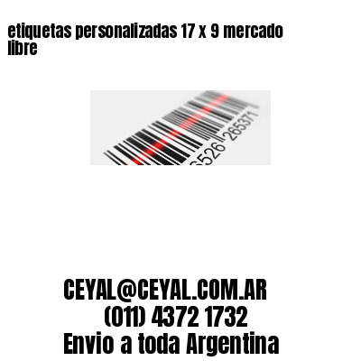 etiquetas personalizadas 17 x 9 mercado libre
