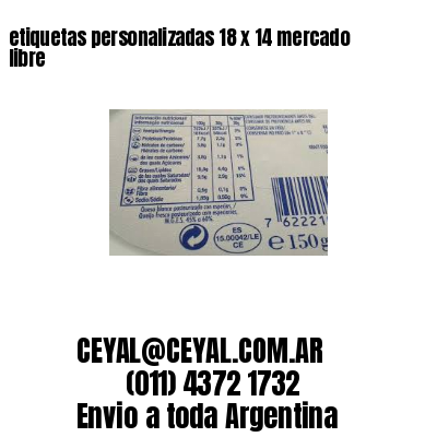 etiquetas personalizadas 18 x 14 mercado libre