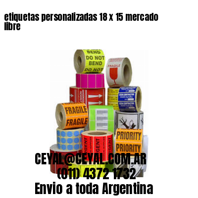 etiquetas personalizadas 18 x 15 mercado libre
