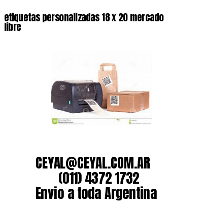 etiquetas personalizadas 18 x 20 mercado libre