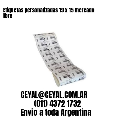 etiquetas personalizadas 19 x 15 mercado libre
