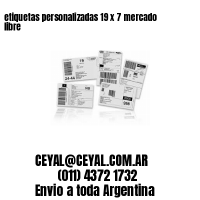 etiquetas personalizadas 19 x 7 mercado libre