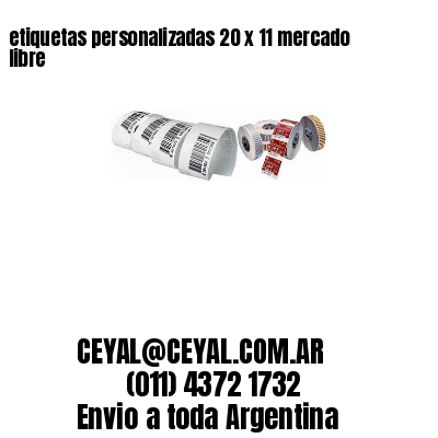 etiquetas personalizadas 20 x 11 mercado libre