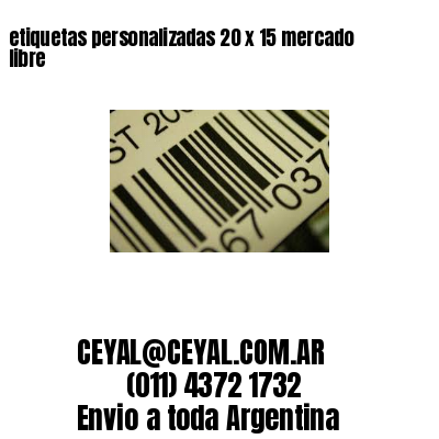 etiquetas personalizadas 20 x 15 mercado libre