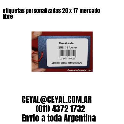 etiquetas personalizadas 20 x 17 mercado libre