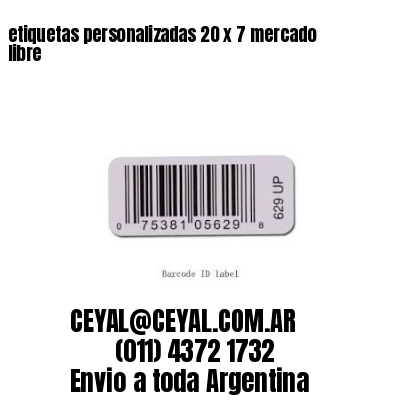 etiquetas personalizadas 20 x 7 mercado libre