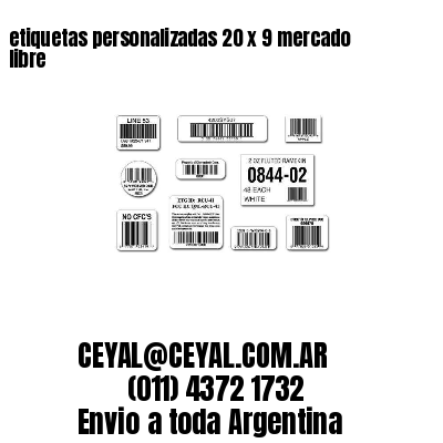 etiquetas personalizadas 20 x 9 mercado libre