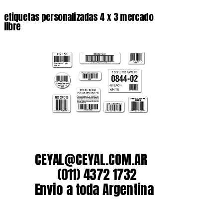 etiquetas personalizadas 4 x 3 mercado libre