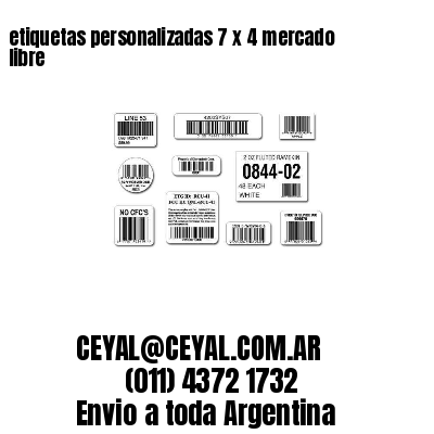 etiquetas personalizadas 7 x 4 mercado libre