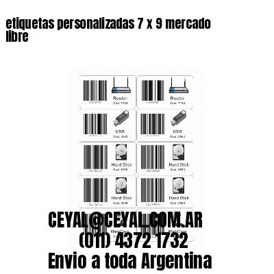 etiquetas personalizadas 7 x 9 mercado libre