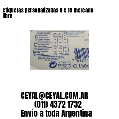 etiquetas personalizadas 8 x 18 mercado libre