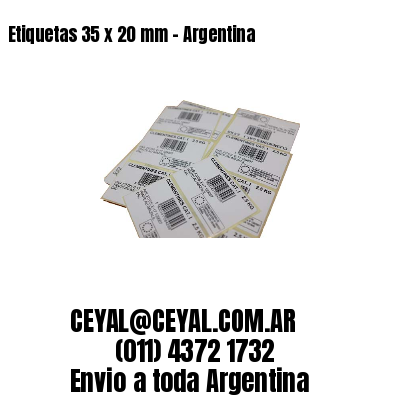 Etiquetas 35 x 20 mm – Argentina