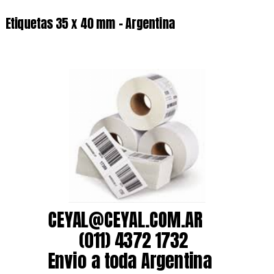 Etiquetas 35 x 40 mm – Argentina