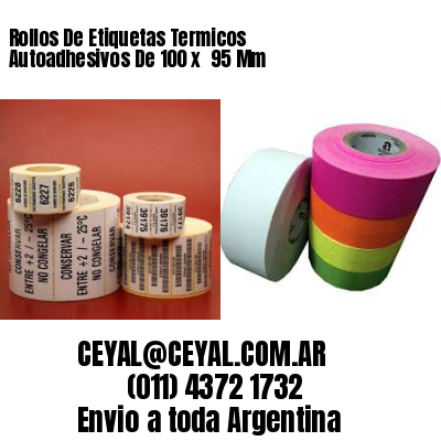 Rollos De Etiquetas Termicos Autoadhesivos De 100 x  95 Mm