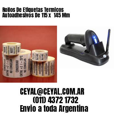 Rollos De Etiquetas Termicos Autoadhesivos De 115 x  145 Mm